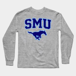 SMU Blue Logo & Navy Peruna Long Sleeve T-Shirt